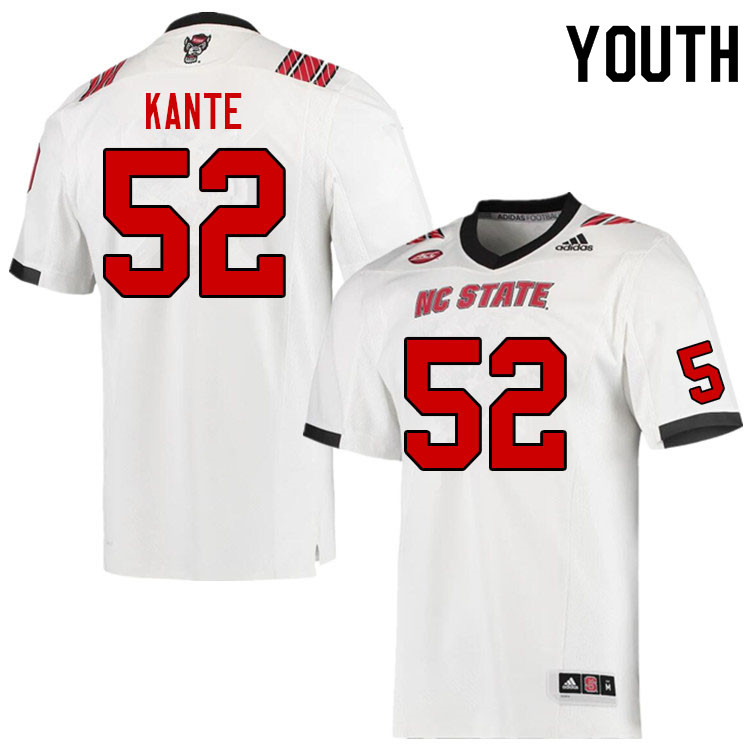Youth #52 Ibrahim Kante NC State Wolfpack College Football Jerseys Sale-Red - Click Image to Close